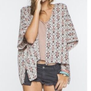 Brandy Melville Southwestern/Aztec Print Kimono Top Boho One Size Fits Most.